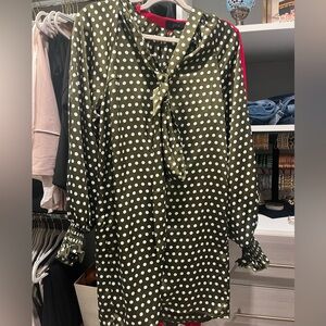 Polka Dot Long Sleeve Dress